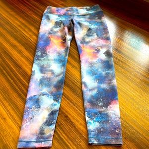 Athleta Girl High Rise Printed Chit Chat Tight Size M 8/10